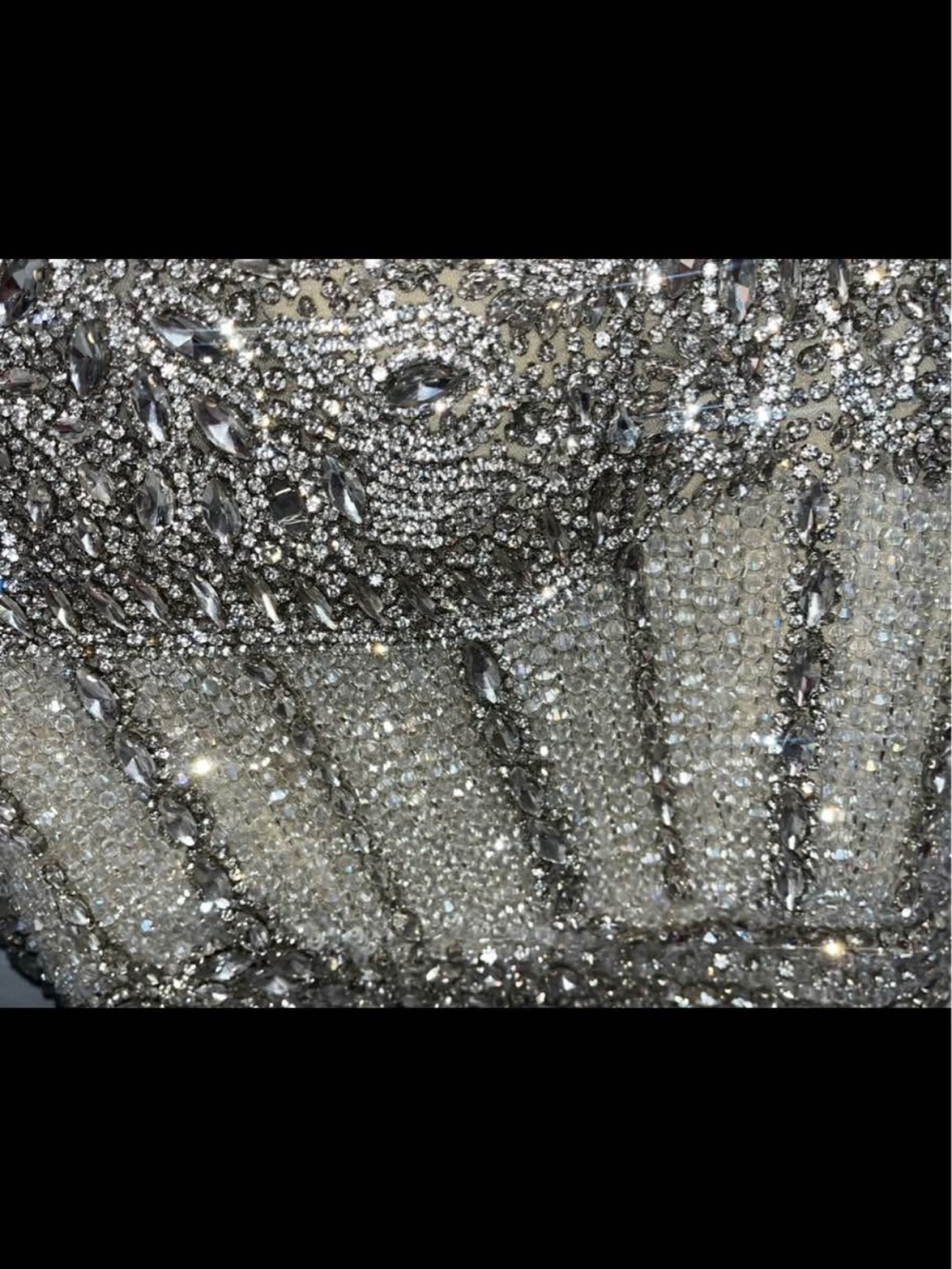 Ashley Lauren Embellished Silver Cocktail Dress size 8 - Picture 4 of 8